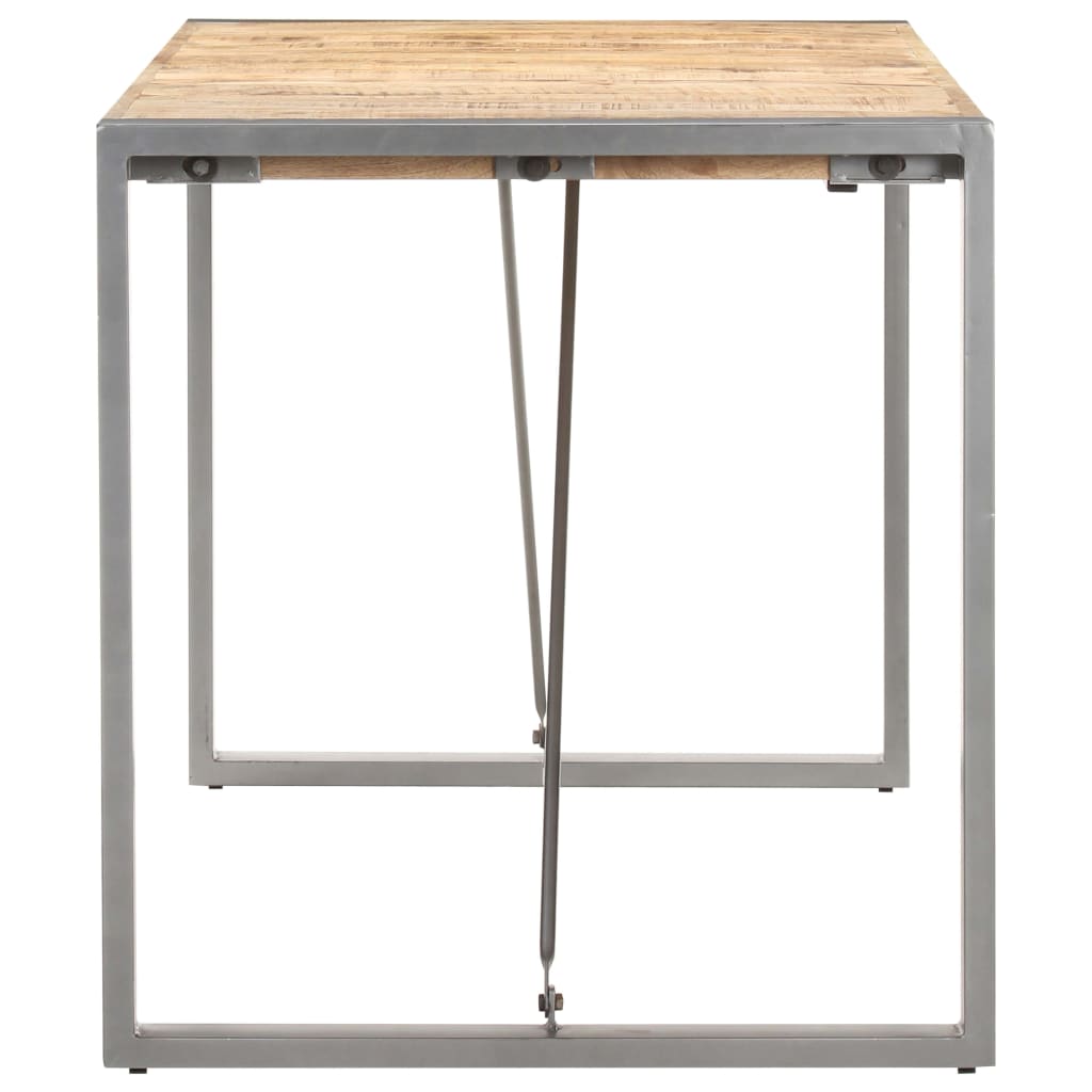 Dining Table 140x70x75 cm Solid Rough Mango Wood