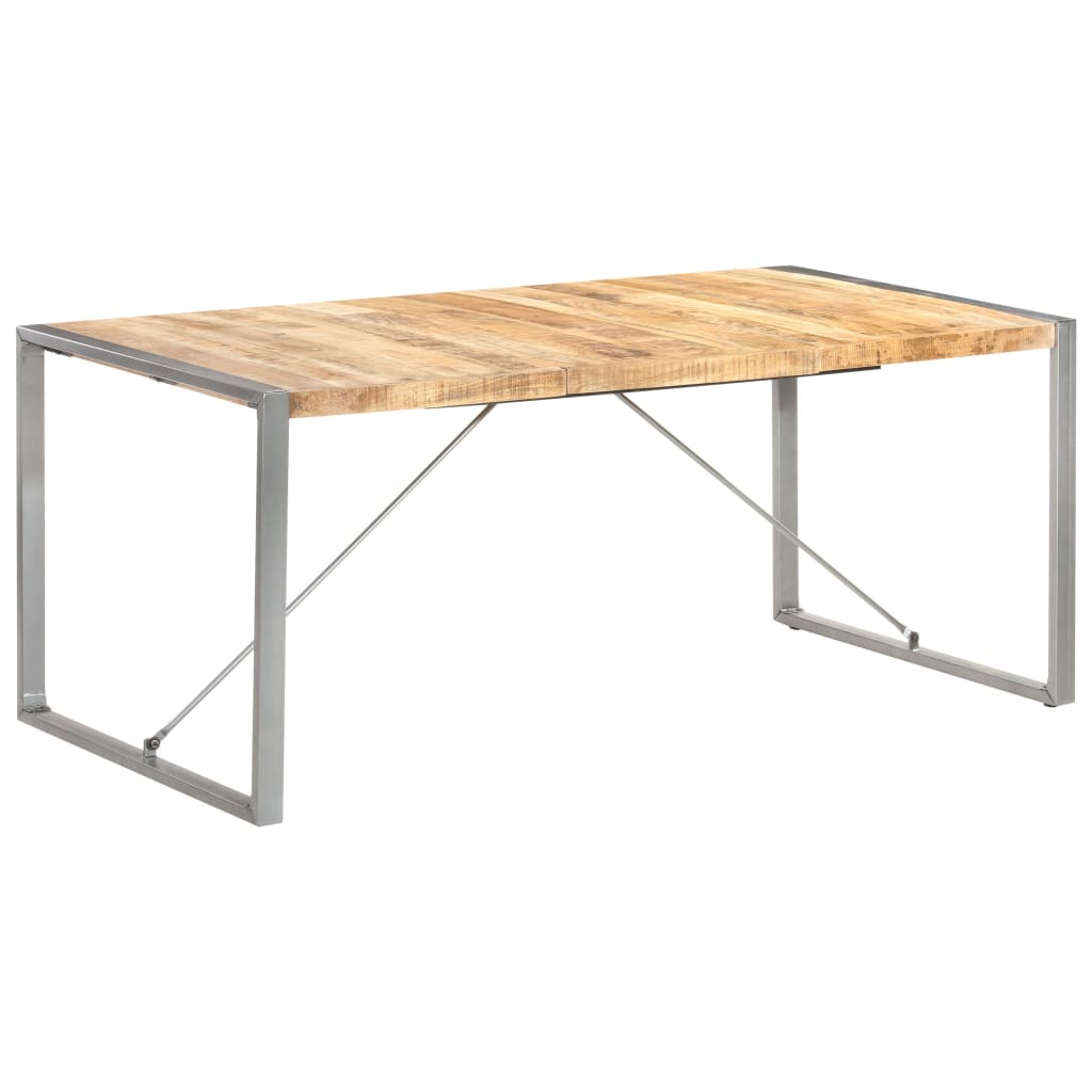 vidaXL Dining Table 180x90x75 cm Solid Rough Mango Wood