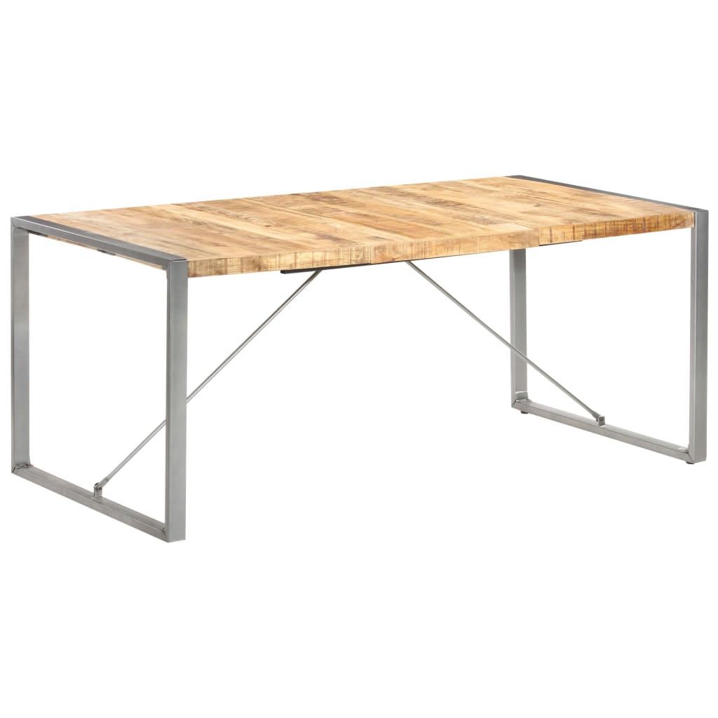 vidaXL Dining Table 180x90x75 cm Solid Rough Mango Wood