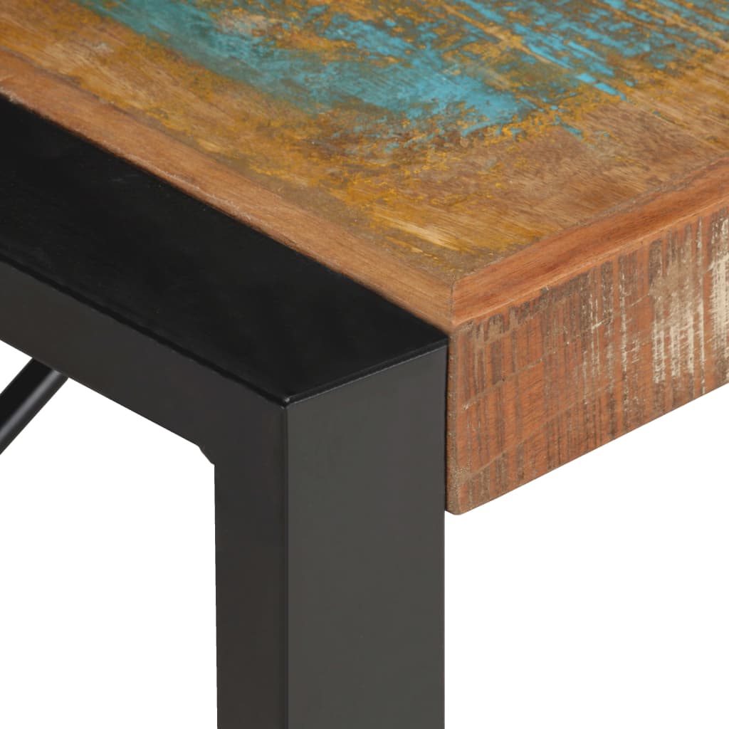 Coffee Table | Multicolour | Solid reclaimed wood, powder-coated steel