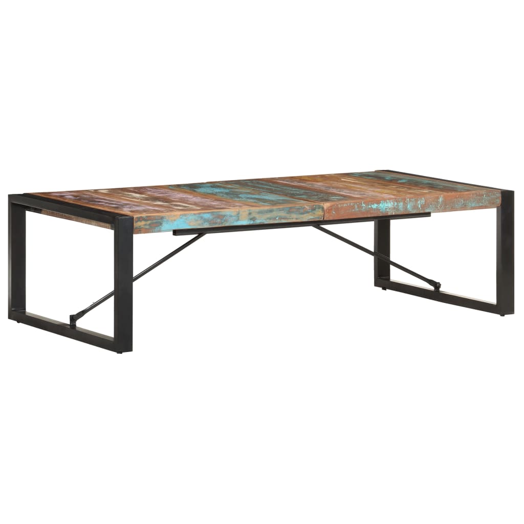 Coffee Table | Multicolour | Solid reclaimed wood, powder-coated steel