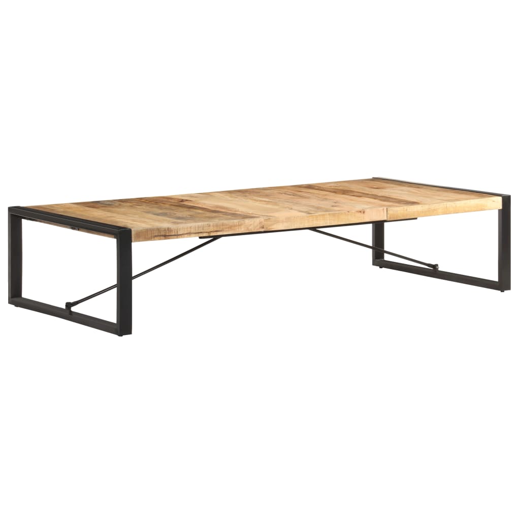 321588 vidaXL Coffee Table 180x90x40 cm Rough Mango Wood