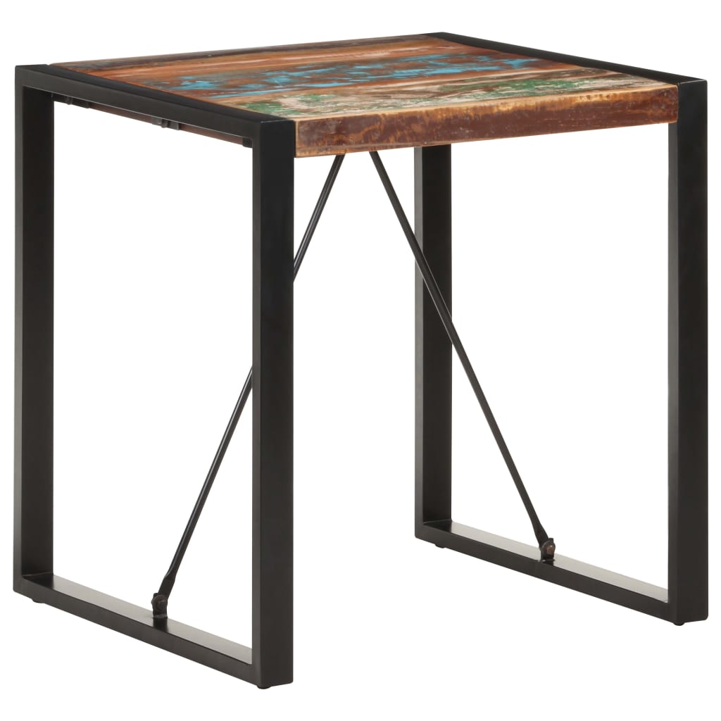 vidaXL Dining Table 70x70x75 cm Solid Reclaimed Wood