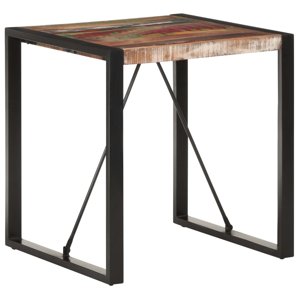 vidaXL Dining Table 70x70x75 cm Solid Reclaimed Wood