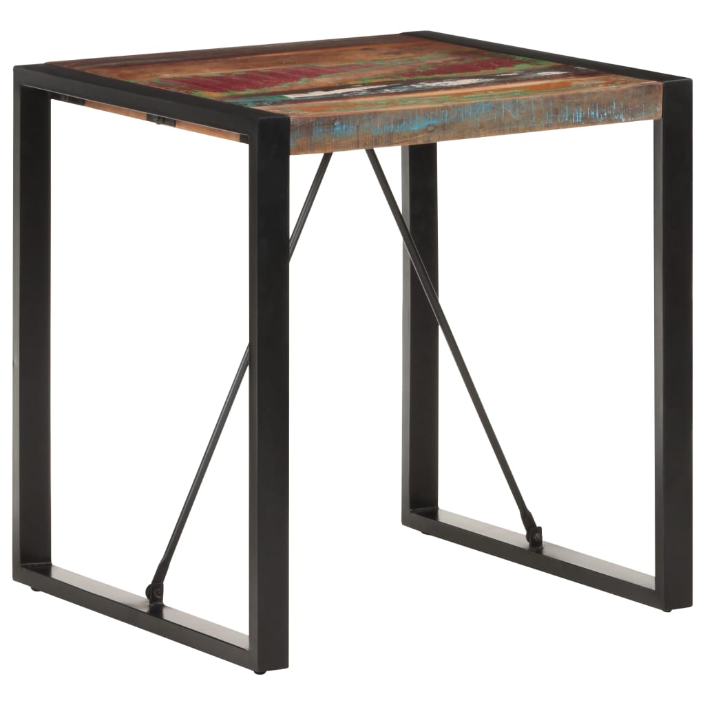 vidaXL Dining Table 70x70x75 cm Solid Reclaimed Wood