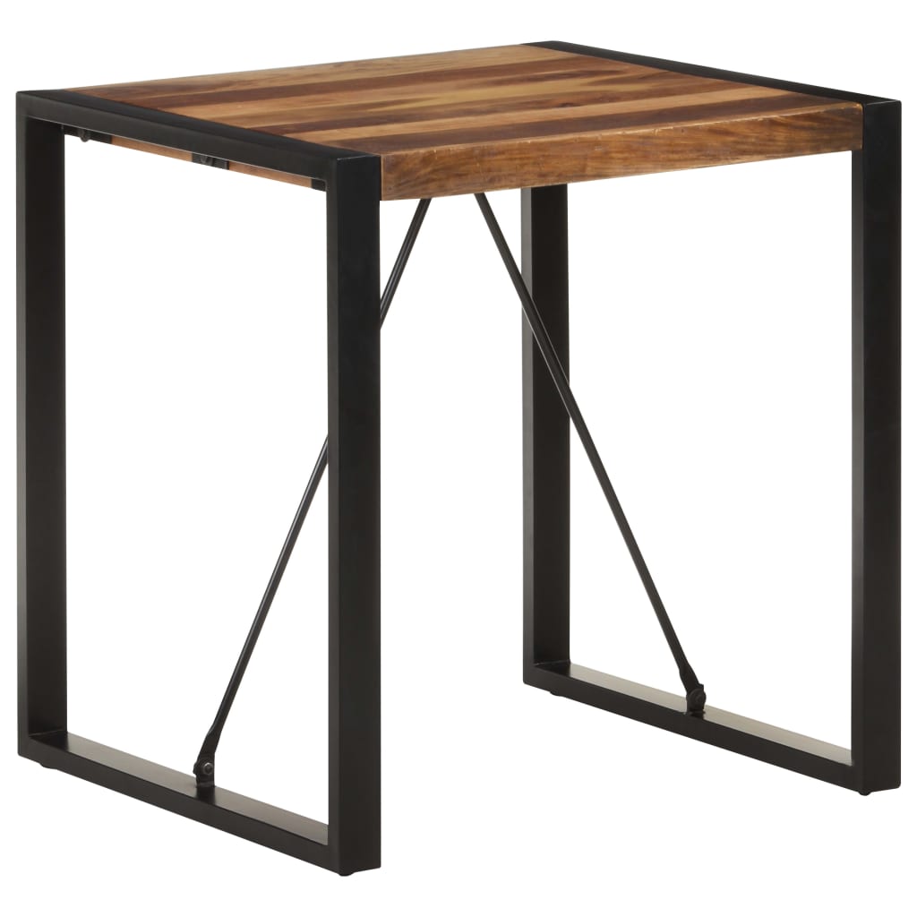 vidaXL Dining Table 70x70x75 cm Solid Acacia Wood