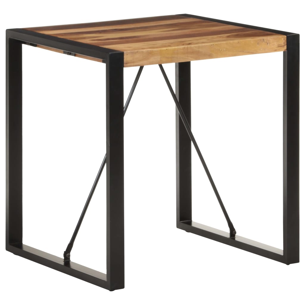 vidaXL Dining Table 70x70x75 cm Solid Acacia Wood