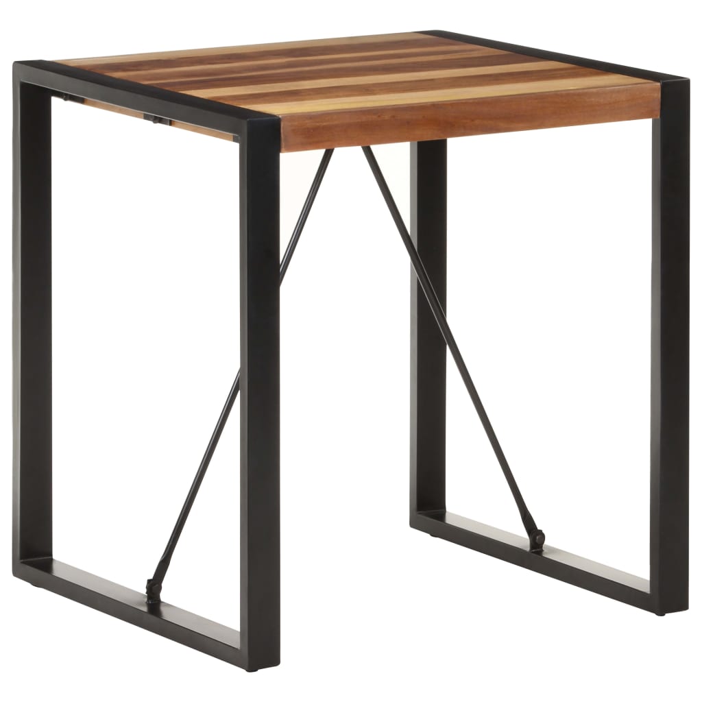 vidaXL Dining Table 70x70x75 cm Solid Acacia Wood