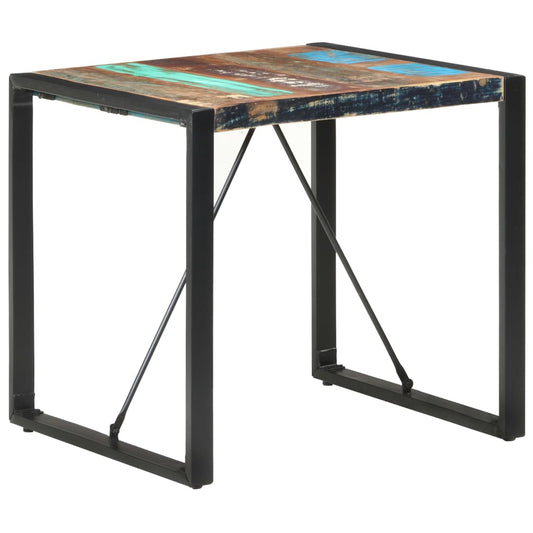 vidaXL Dining Table 80x80x75 cm Solid Reclaimed Wood