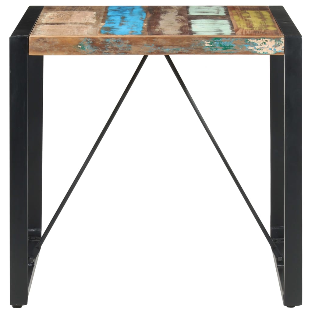 vidaXL Dining Table 80x80x75 cm Solid Reclaimed Wood