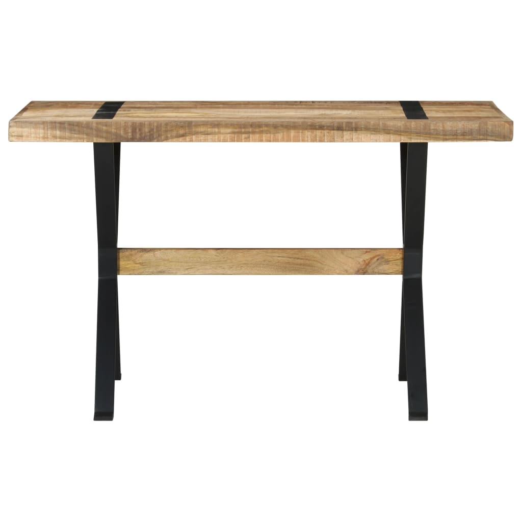 vidaXL Dining Table 120x60x76 cm Rough Mango Wood