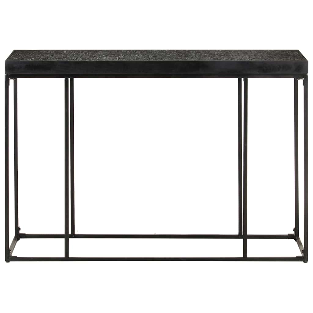 321612 vidaXL Console Table Black 110x35x76 cm Solid Acacia and Mango Wood