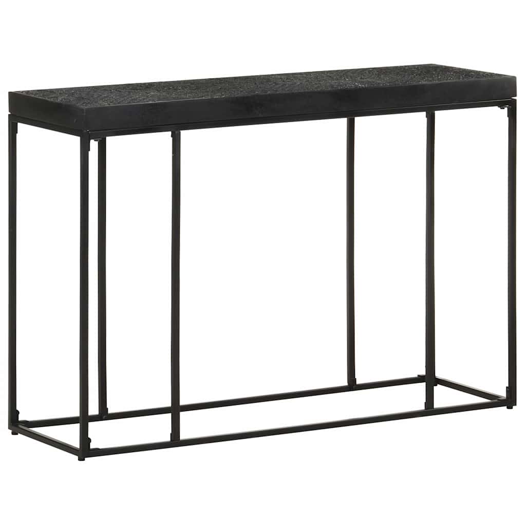321612 vidaXL Console Table Black 110x35x76 cm Solid Acacia and Mango Wood