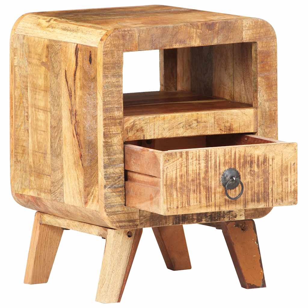 Bedside Cabinet | Rough Mango Wood | 30x30x41 cm | Bedside Cabinet
