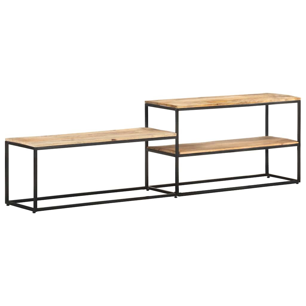 321620 vidaXL TV Cabinet 180x30x50 cm Rough Mango Wood