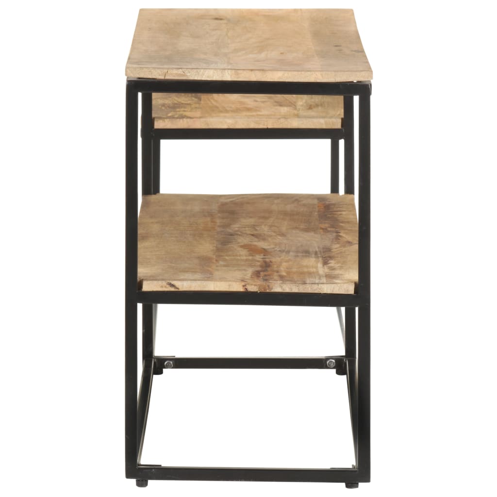 321620 vidaXL TV Cabinet 180x30x50 cm Rough Mango Wood