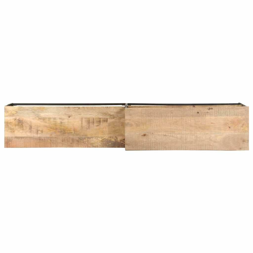 321620 vidaXL TV Cabinet 180x30x50 cm Rough Mango Wood