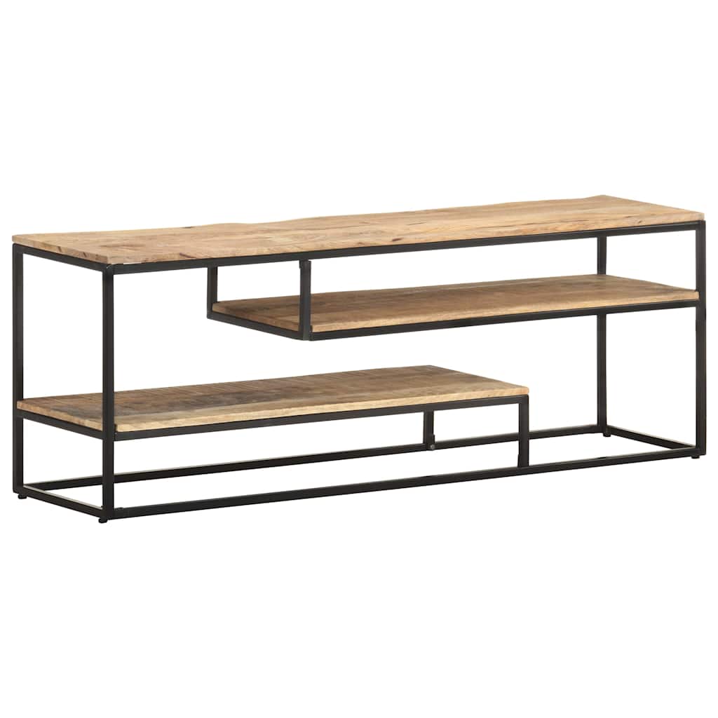 321623 vidaXL TV Cabinet 130x30x45 cm Rough Mango Wood