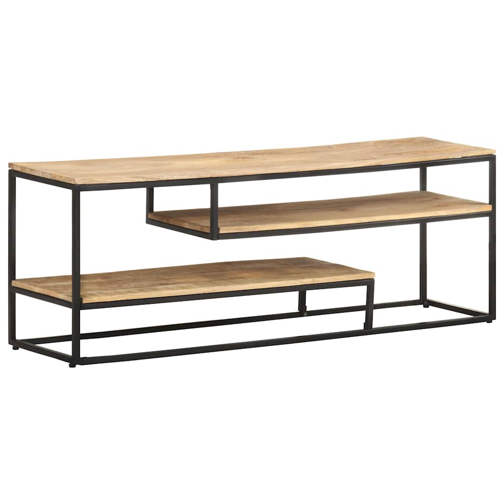 321623 vidaXL TV Cabinet 130x30x45 cm Rough Mango Wood