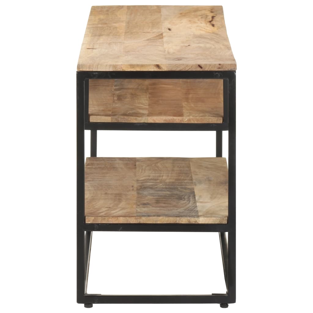 TV Cabinet 130x30x45 cm Rough Mango Wood