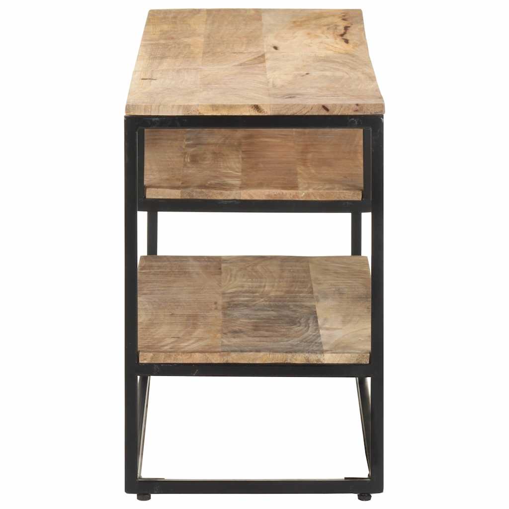 321623 vidaXL TV Cabinet 130x30x45 cm Rough Mango Wood