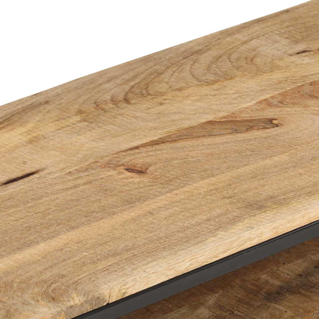 321623 vidaXL TV Cabinet 130x30x45 cm Rough Mango Wood
