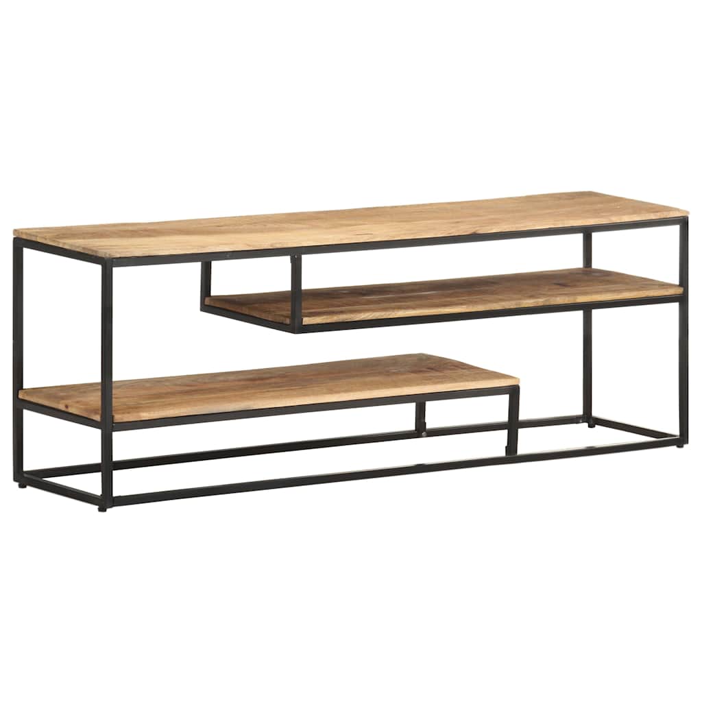 321623 vidaXL TV Cabinet 130x30x45 cm Rough Mango Wood