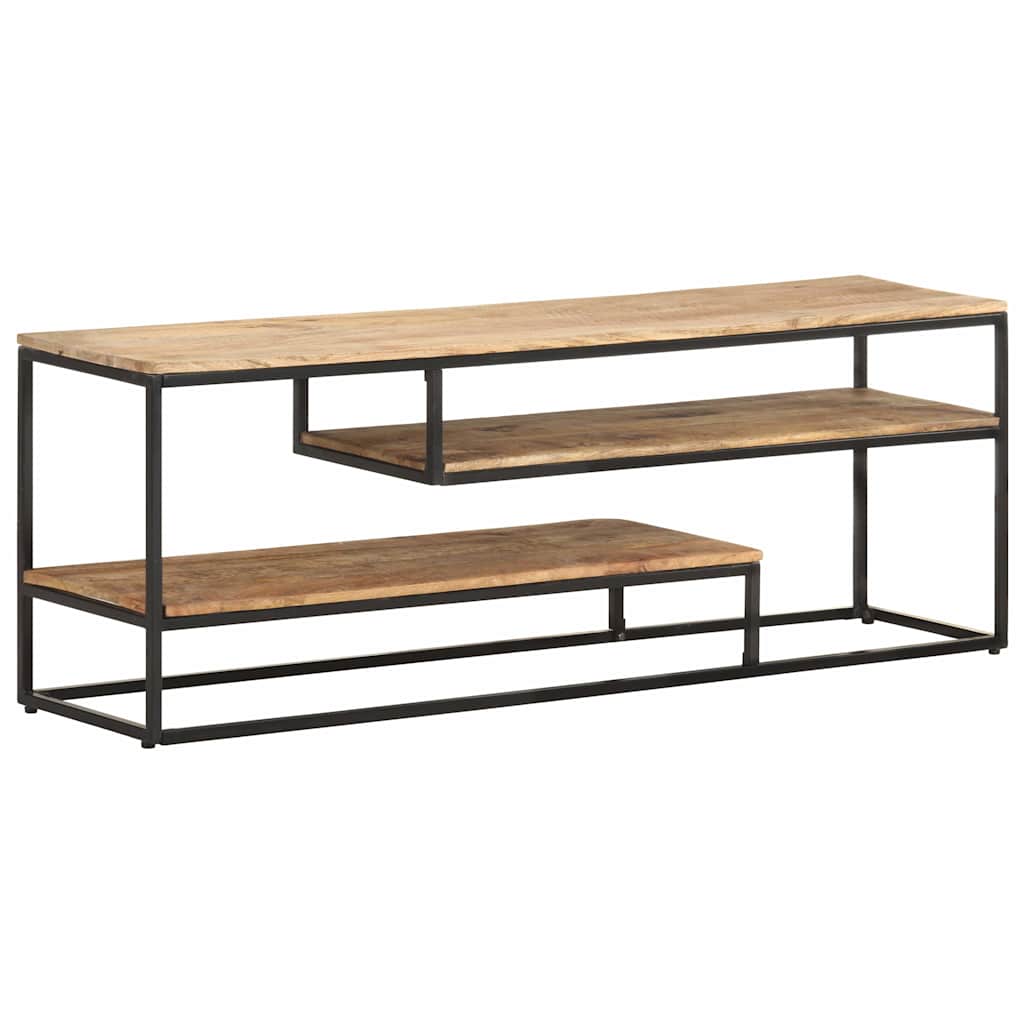 321623 vidaXL TV Cabinet 130x30x45 cm Rough Mango Wood