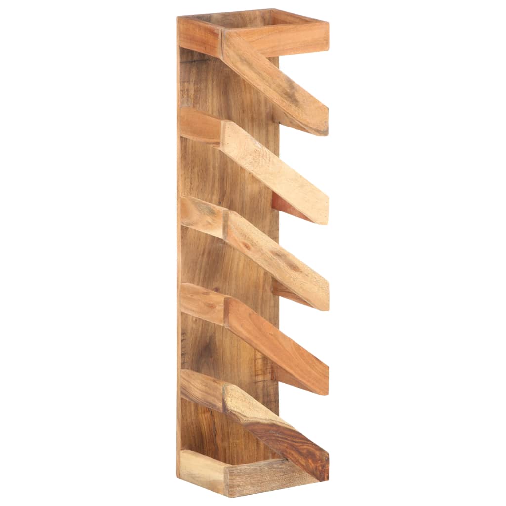 Wine Rack for 5 Bottles Solid Acacia Wood