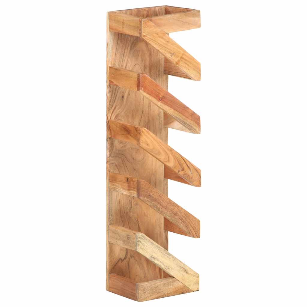321626 vidaXL Wine Rack for 5 Bottles Solid Acacia Wood