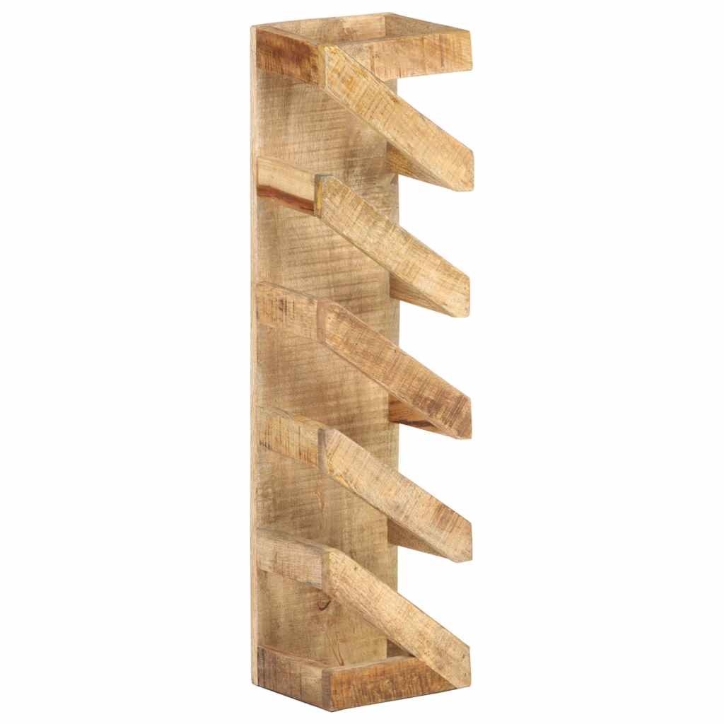 321627 vidaXL Wine Rack for 5 Bottles Solid Mango Wood