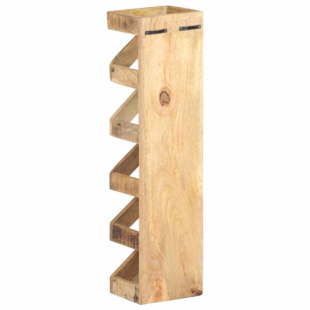 321627 vidaXL Wine Rack for 5 Bottles Solid Mango Wood