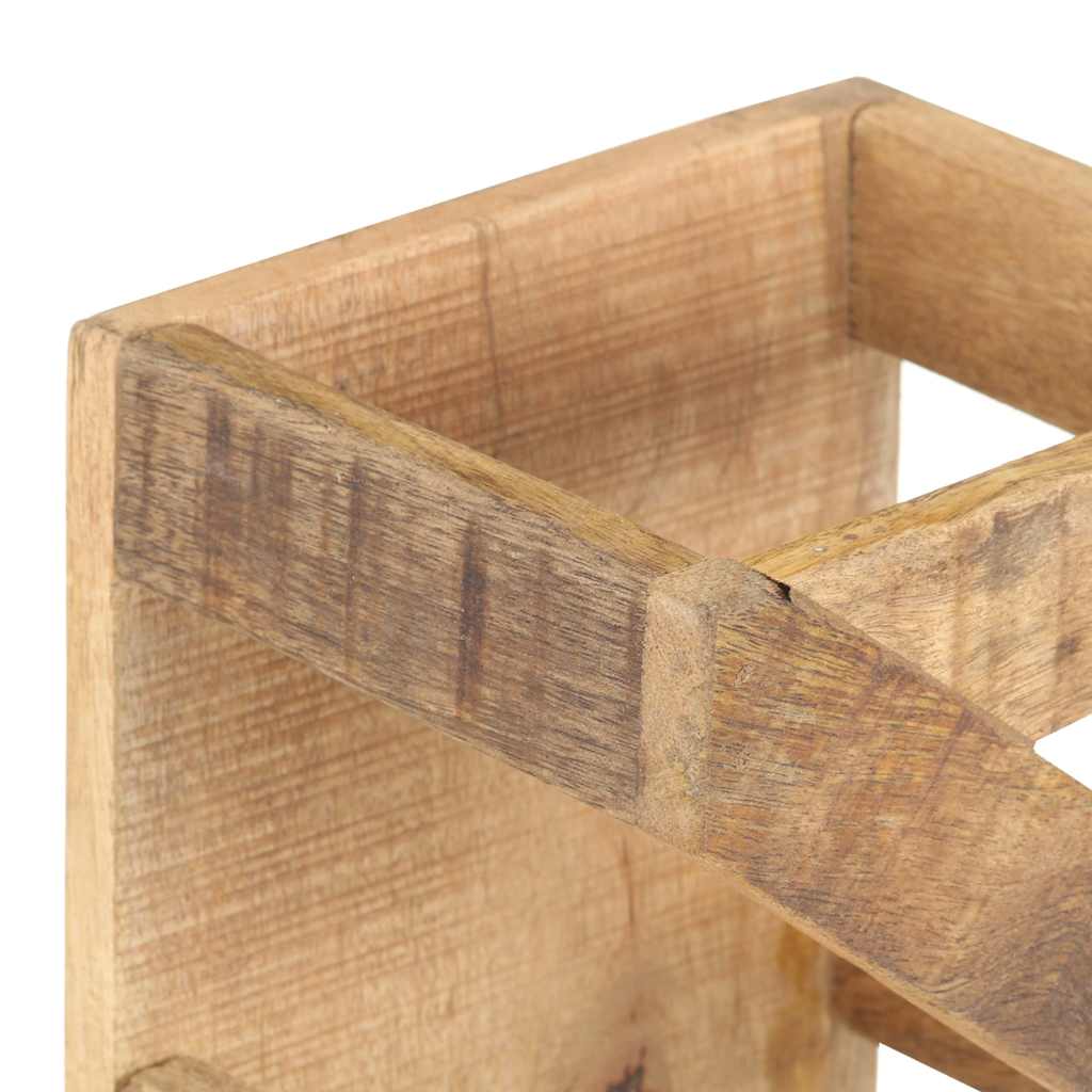 321627 vidaXL Wine Rack for 5 Bottles Solid Mango Wood