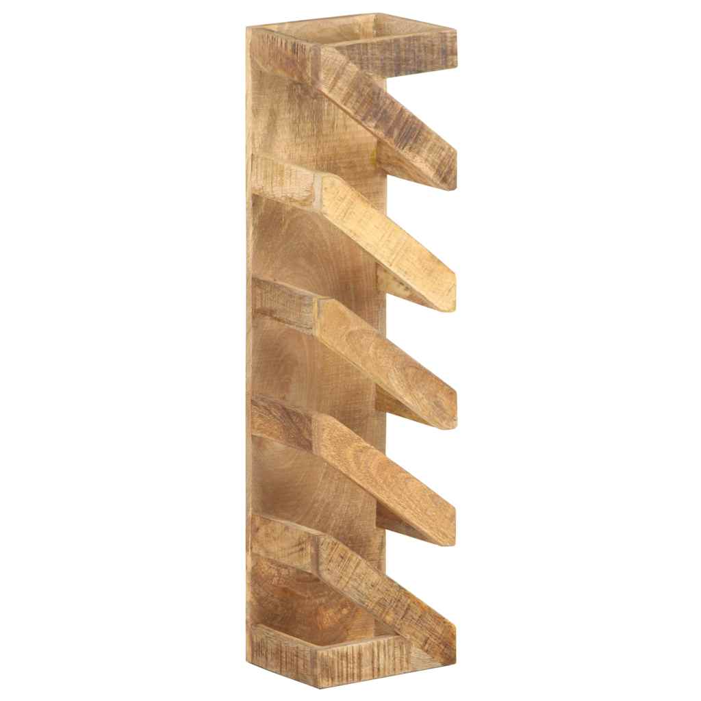 321627 vidaXL Wine Rack for 5 Bottles Solid Mango Wood