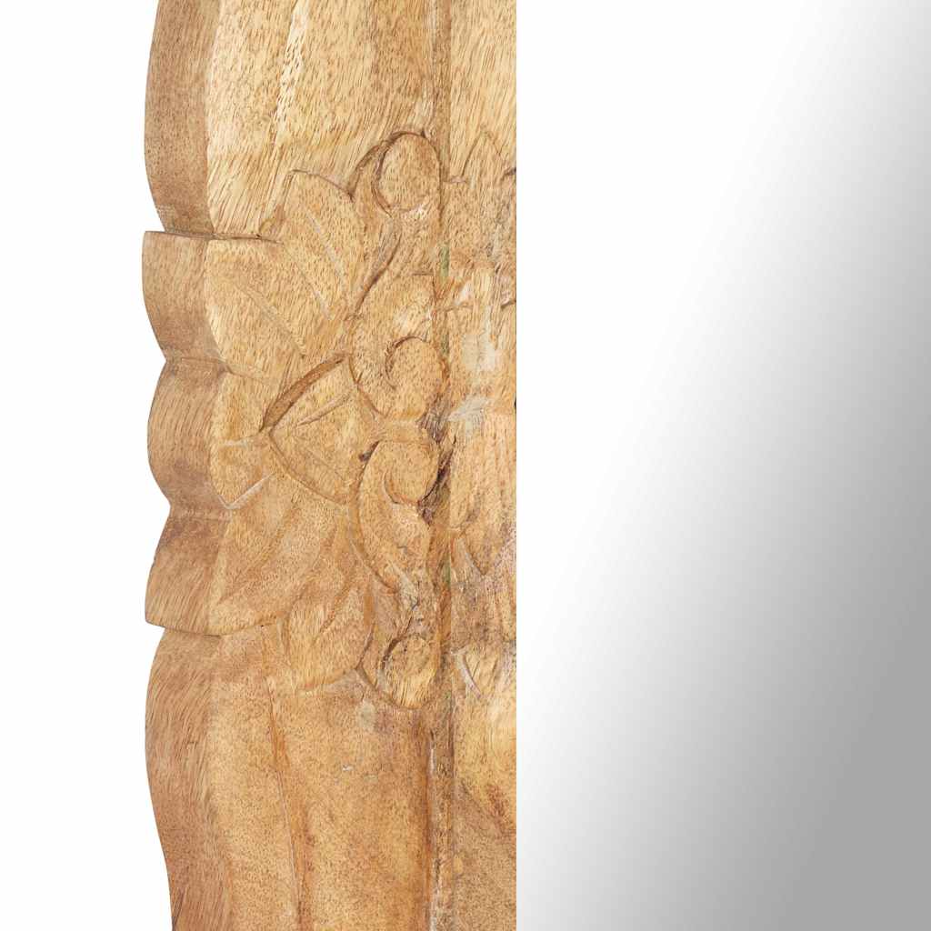 321637 vidaXL Mirror 110x50 cm Solid Mango Wood