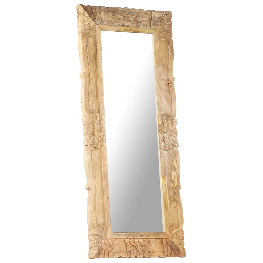 321637 vidaXL Mirror 110x50 cm Solid Mango Wood