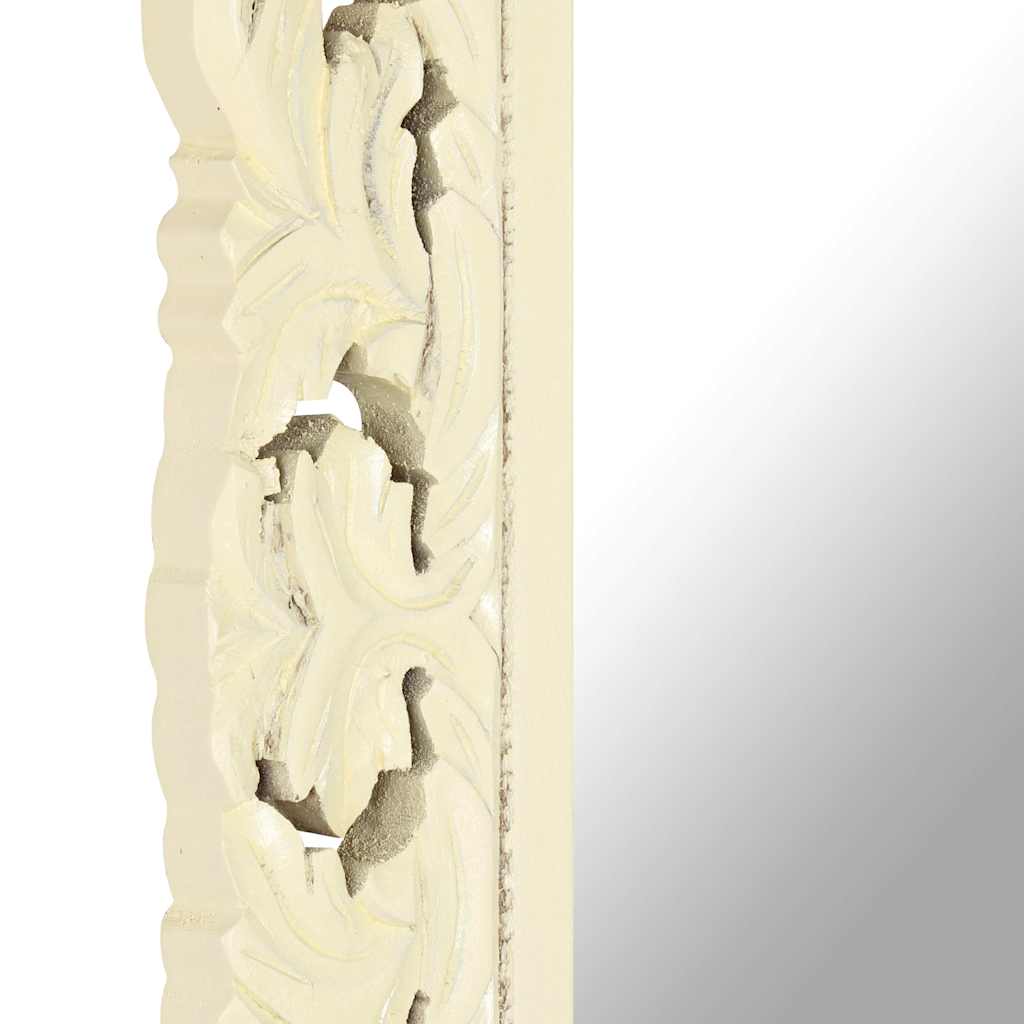 Mirror | White | Solid mango wood | Medium | Decorative Inlays | Mirror