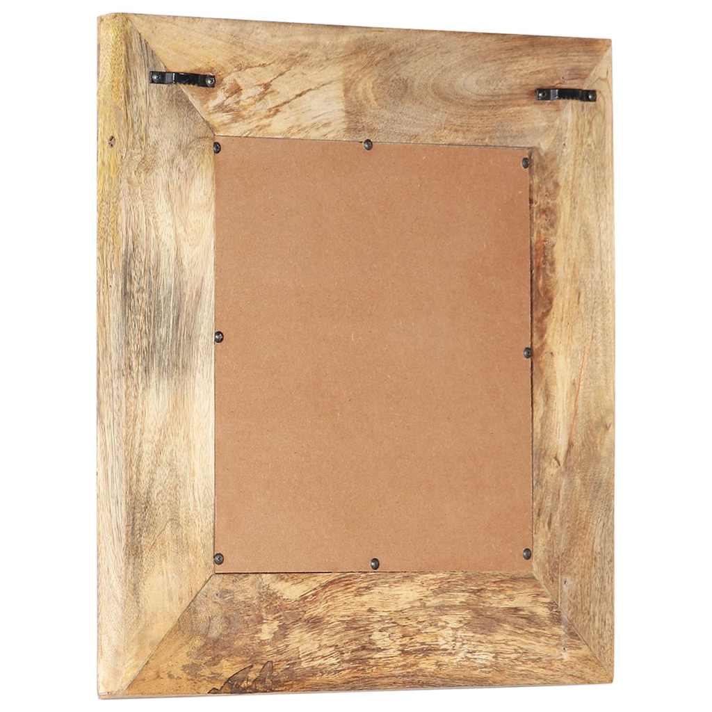 Hand-Carved Mirror 50x50x2,5 cm Solid Mango Wood