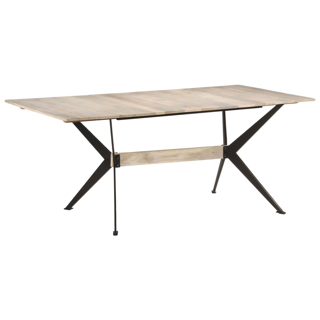 vidaXL Dining Table 180x90x76 cm Solid Mango Wood