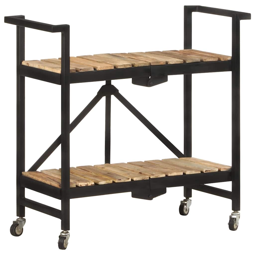 321710 vidaXL Kitchen Trolley 87x36x81 cm Solid Mango Wood