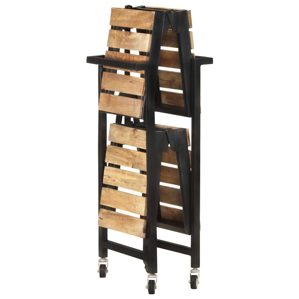 321710 vidaXL Kitchen Trolley 87x36x81 cm Solid Mango Wood