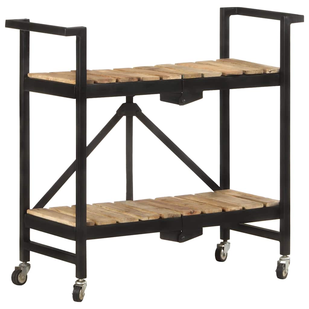 321710 vidaXL Kitchen Trolley 87x36x81 cm Solid Mango Wood