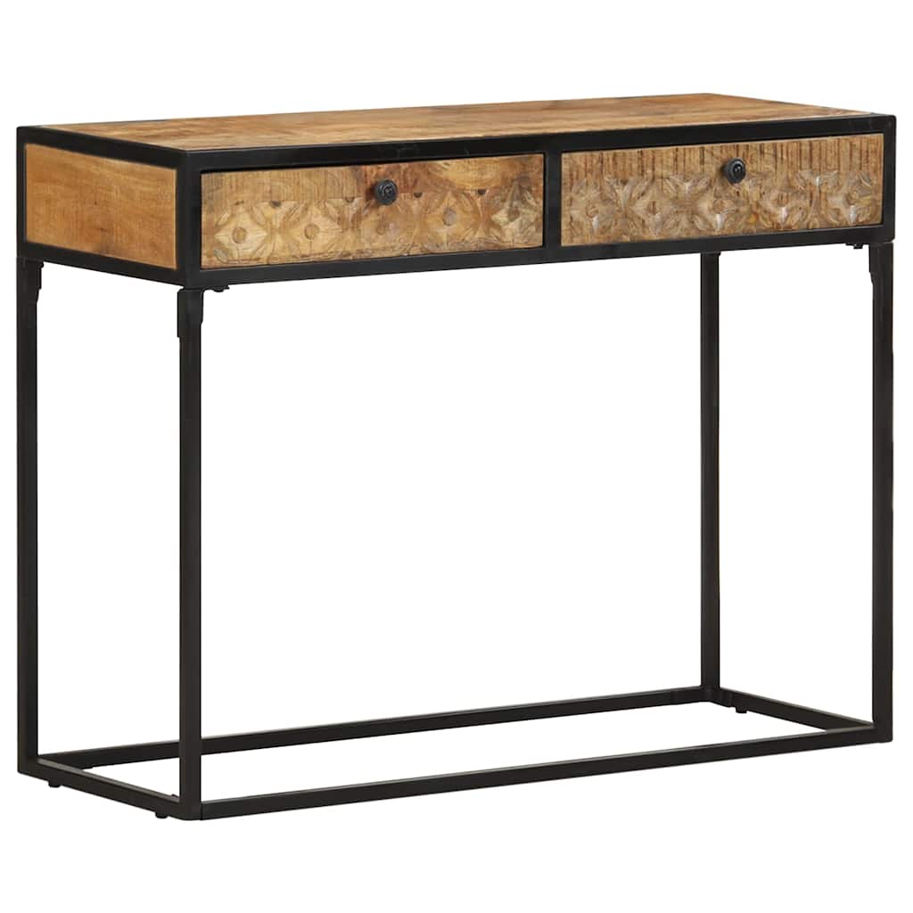 321713 vidaXL Console Table 100x35x75 cm Solid Mango Wood