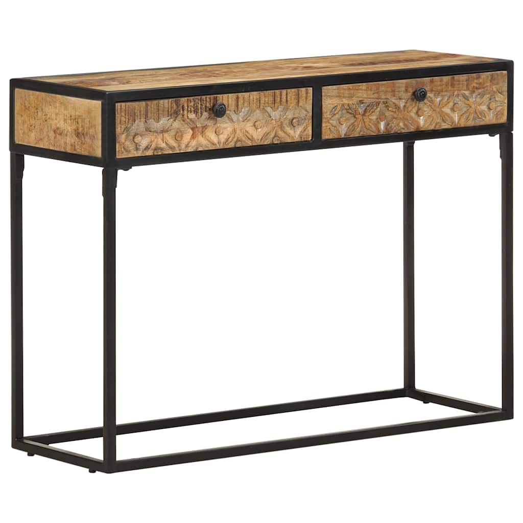 321713 vidaXL Console Table 100x35x75 cm Solid Mango Wood
