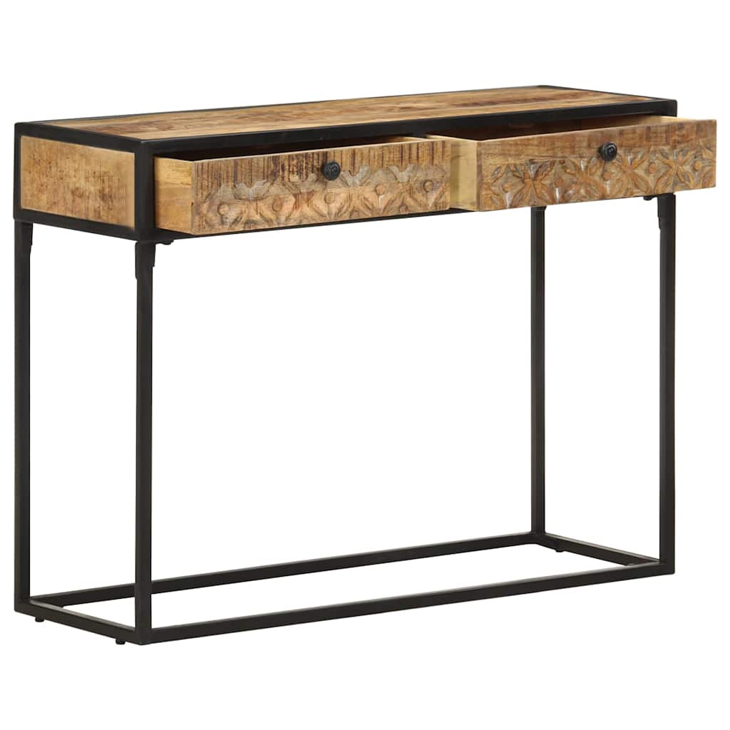 321713 vidaXL Console Table 100x35x75 cm Solid Mango Wood
