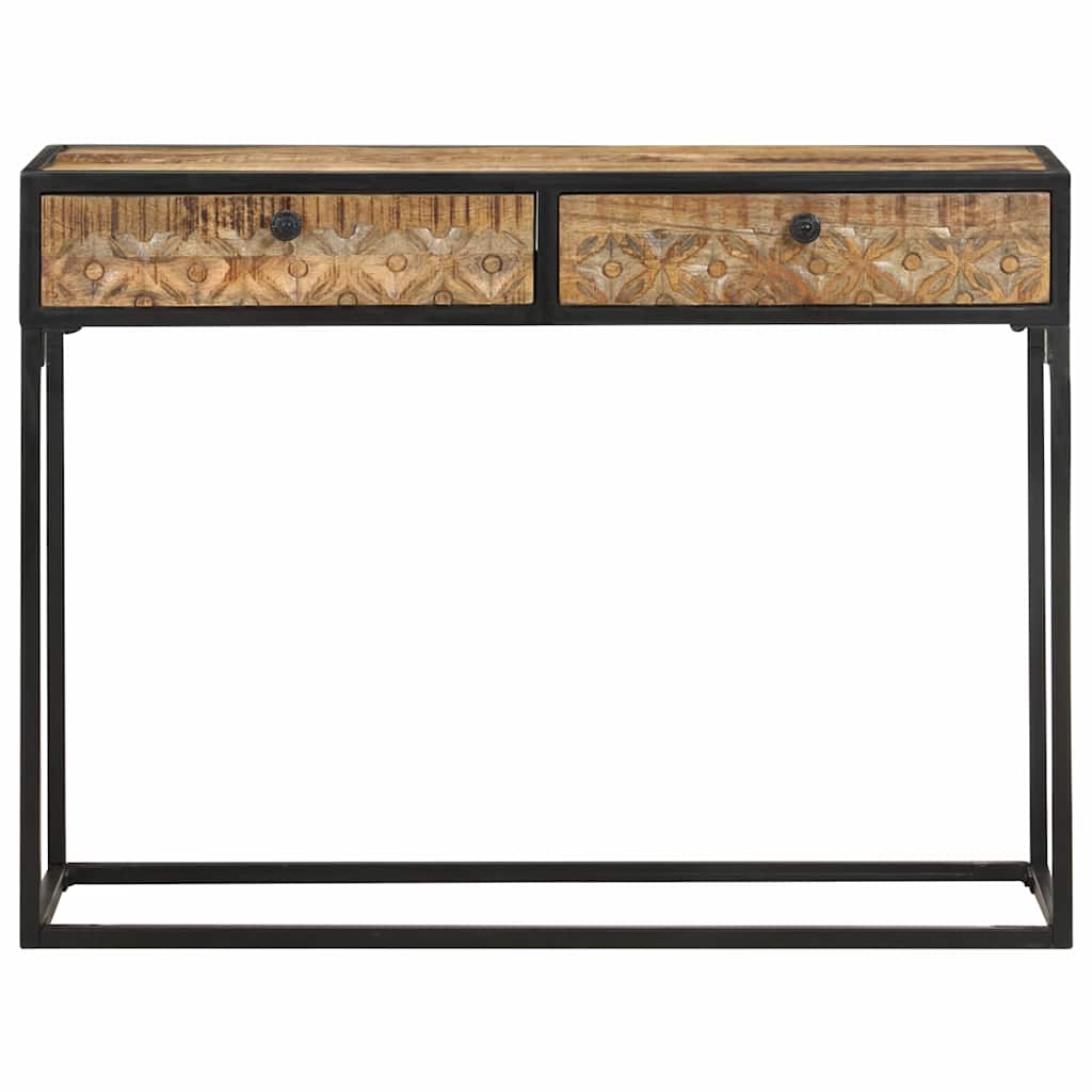 321713 vidaXL Console Table 100x35x75 cm Solid Mango Wood