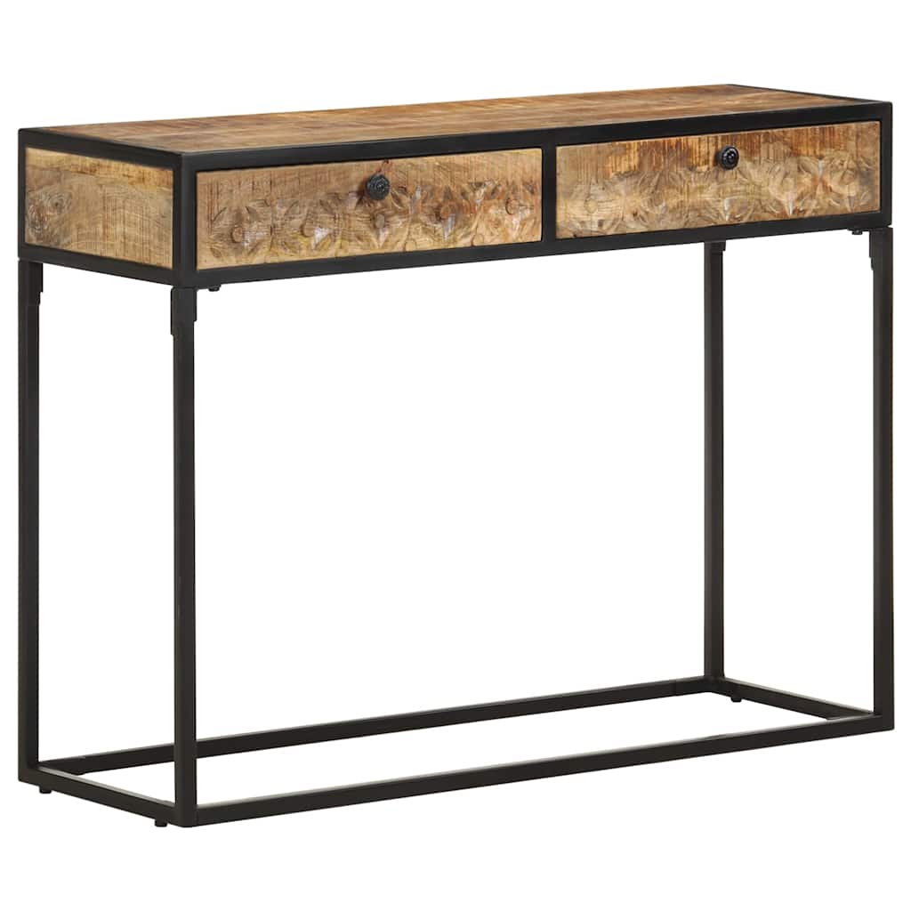 321713 vidaXL Console Table 100x35x75 cm Solid Mango Wood