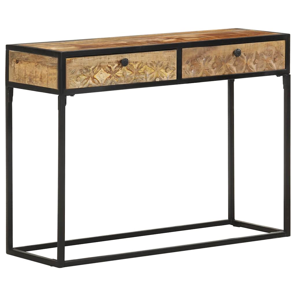 321713 vidaXL Console Table 100x35x75 cm Solid Mango Wood