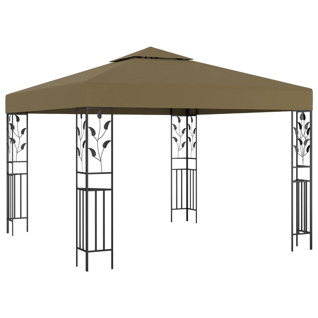 vidaXL Gazebo 3x3 m Taupe 180 g/m²