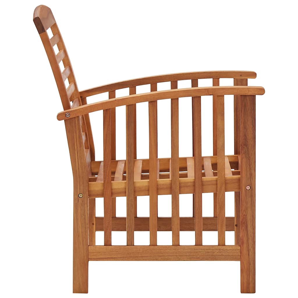 Garden Chair | Set of 2 | Natural wood | Solid acacia wood | Standard